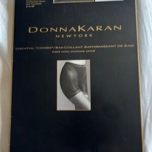 Donna Karen NY Essential Toners Pantyhose Black Noir Small